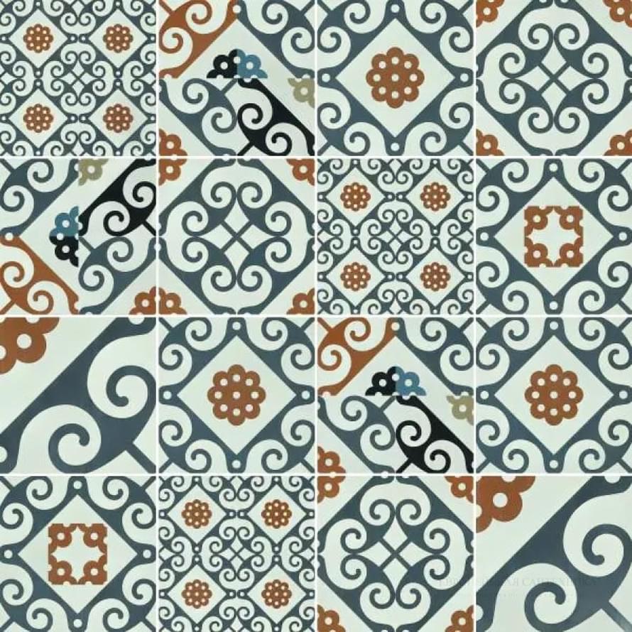 Плитка Refin Frame Majolica Random R 60x60 см, поверхность матовая