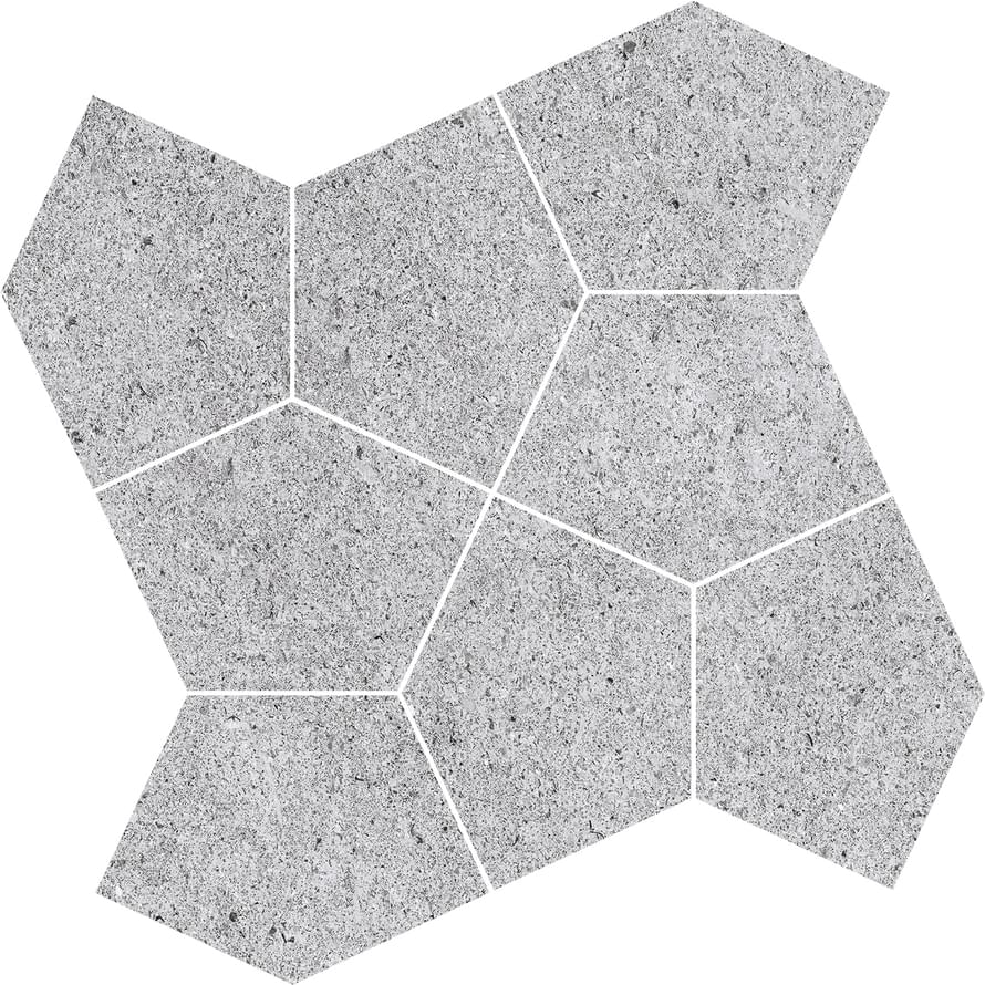 Refin Grecale Acciaio Mosaico Penta Soft R 31.5x31.5