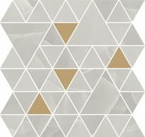 Плитка Refin Prestigio Onyx Grey Mosaico T Lucido R 30x30 см, поверхность полированная