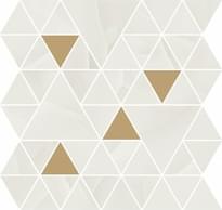 Плитка Refin Prestigio Onyx White Mosaico T Lucido R 30x30 см, поверхность полированная