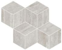 Плитка Refin Prestigio Travertino Beige Lucido Mosaico Cube R 30.4x35.2 см, поверхность полированная