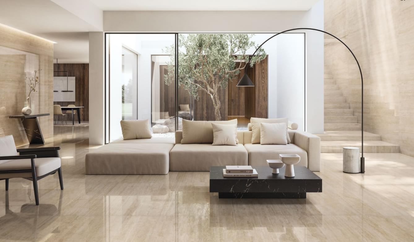 керамогранит фабрики Refin коллекция Prestigio Travertino