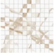 Плитка Refin Prestigio Calacatta Oro Lucido Mosaico R 30x30 см, поверхность полированная