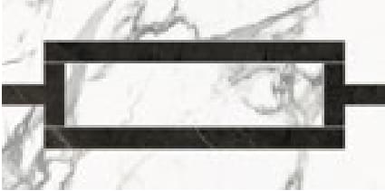 Плитка Refin Prestigio Statuario Apuano Lucido Fascia Minimal R 15x30 см, поверхность полированная