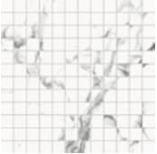 Плитка Refin Prestigio Statuario Apuano Lucido Mosaico R 30x30 см, поверхность полированная