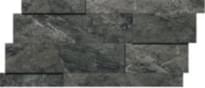 Плитка Refin River Graphite Muretto 3D Mix R 28.2x58.6 см, поверхность матовая