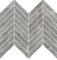 Плитка Refin River Grey Mosaico Chevron Lucido R 26x32.5 см, поверхность полированная