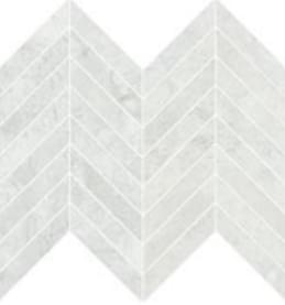 Плитка Refin River White Mosaico Chevron Lucido R 26x32.5 см, поверхность полированная