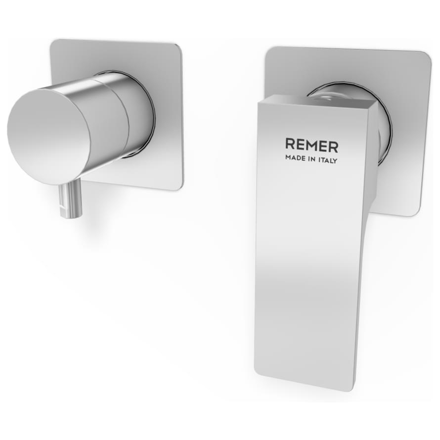 Плитка Remer Absolute Встраиваемый меситель для душа ABSOLUTE хром  поверхность глянец