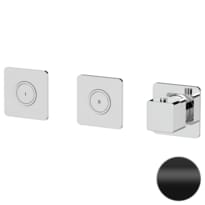 Плитка Remer Absolute Встраиваемый смеситель термостатический для душа ABSOLUTE черный матовый поверхность матовая