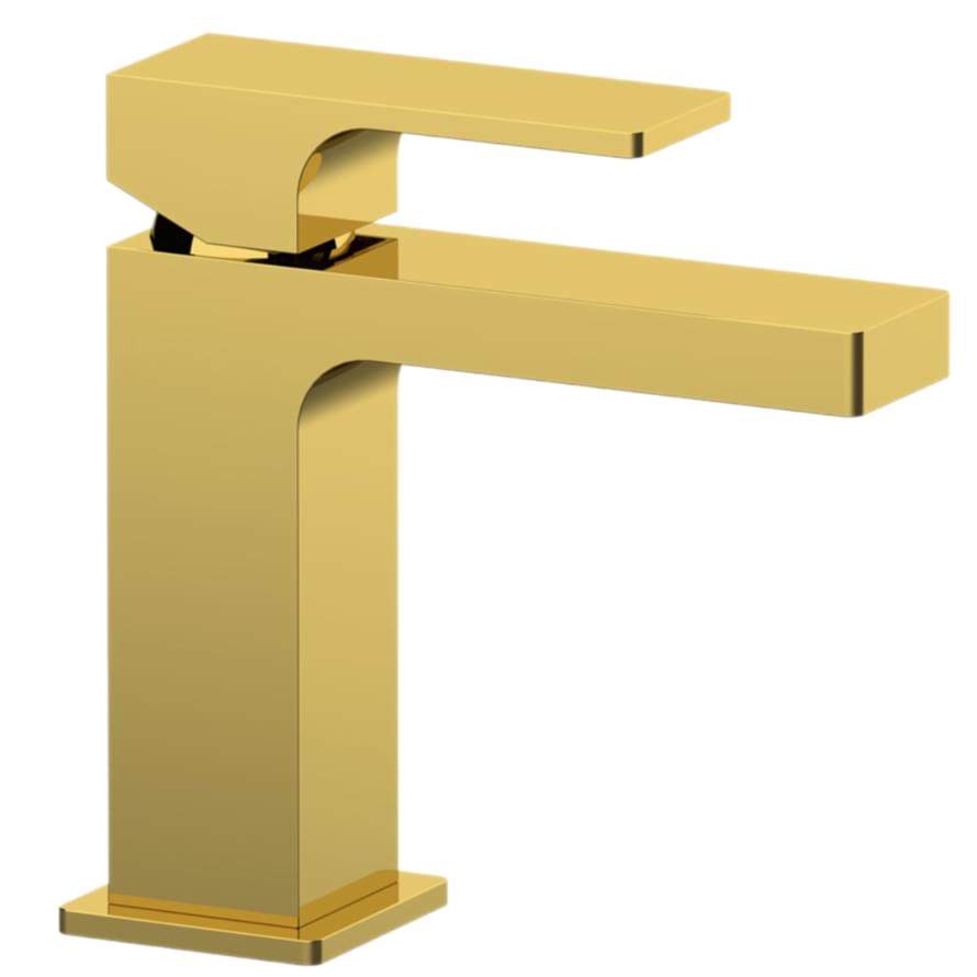 Плитка Remer Absolute Квадратный смеситель для раковины ABSOLUTE золото глянцевое  поверхность глянец
