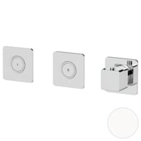 Плитка Remer Absolute Квадратный смеситель термостатический для душа ABSOLUTE белый матовый поверхность матовая