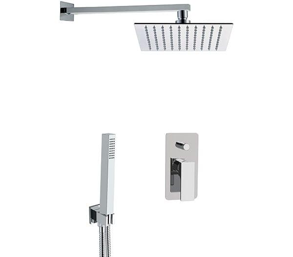 Плитка Remer Absolute Комплект: Душевая система ABSOLUTE квадратный на 2 выхода хром  поверхность глянец