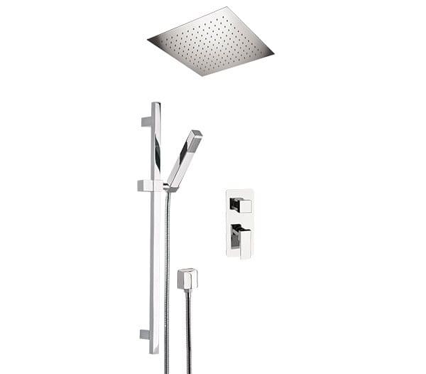 Плитка Remer Absolute Комплект: Душевая система ABSOLUTE квадратный хром  поверхность глянец