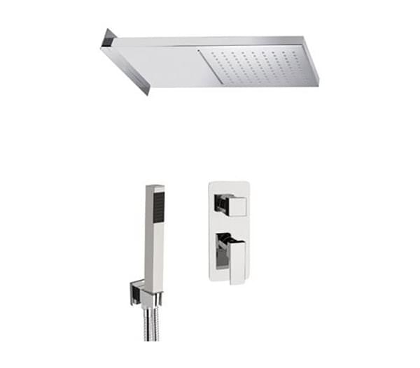 Плитка Remer Absolute Комплект: Душевая система ABSOLUTE на 2 выхода хром  поверхность глянец