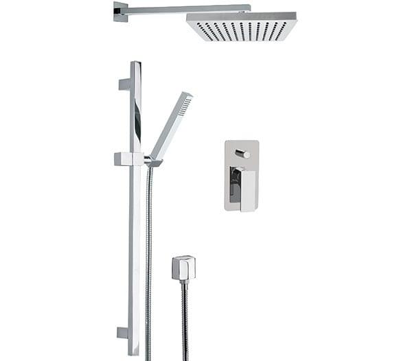 Плитка Remer Absolute Комплект: Душевая система с верхним душем ABSOLUTE хром  поверхность глянец