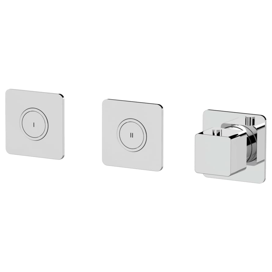 Плитка Remer Absolute Смеситель встраиваемый термостатический для душа ABSOLUTE хром  поверхность глянец