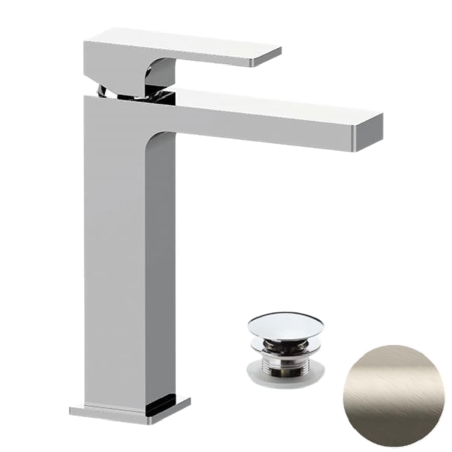 Плитка Remer Absolute Смеситель высокий для раковины ABSOLUTE сталь  поверхность матовая