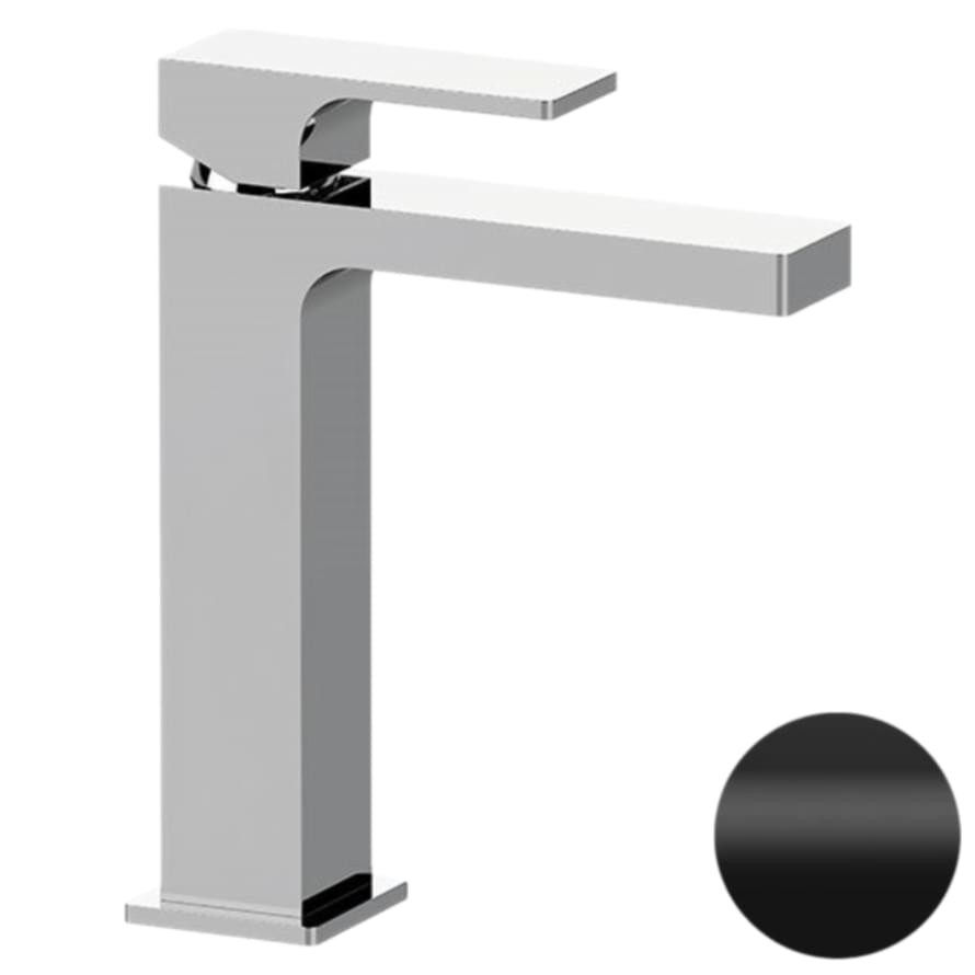 Плитка Remer Absolute Смеситель высокий для раковины ABSOLUTE черный матовый  поверхность матовая