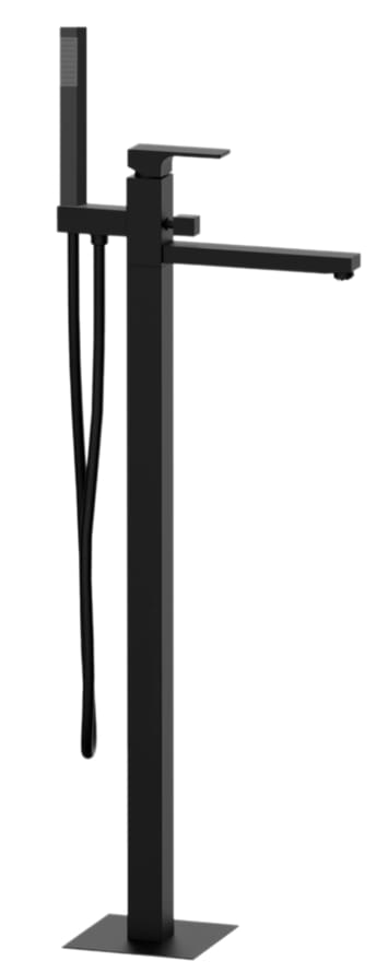 Плитка Remer Absolute Смеситель для ванны ABSOLUTE черный матовый  поверхность матовая