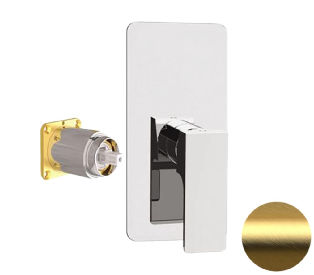 Плитка Remer Absolute Смеситель для душа ABSOLUTE встраиваемый золото брашированное  поверхность брашированная