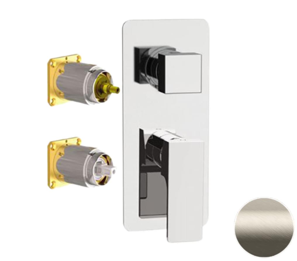 Плитка Remer Absolute Смеситель для душа ABSOLUTE квадратный сталь  поверхность матовая