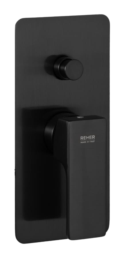 Плитка Remer Absolute Смеситель для душа ABSOLUTE черный брашированный хром встраиваемый  поверхность брашированная