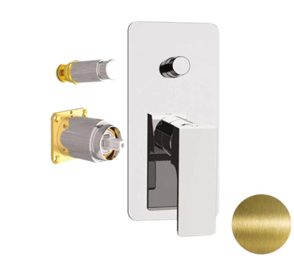 Плитка Remer Absolute Смеситель для душа встраиваемый ABSOLUTE состаренная латунь  поверхность брашированная