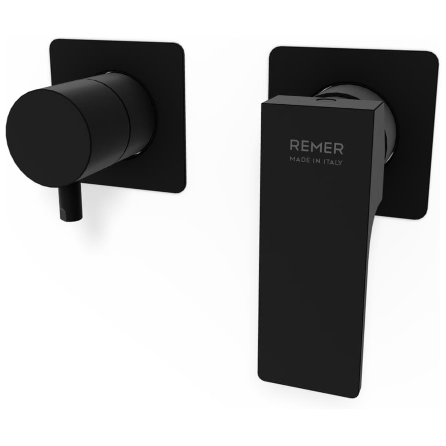 Плитка Remer Absolute Смеситель для душа встраиваемый ABSOLUTE черный матовый  поверхность матовая