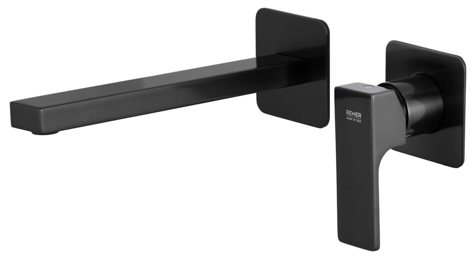 Плитка Remer Absolute Смеситель для раковины ABSOLUTE встраиваемый черный брашированный хром  поверхность брашированная