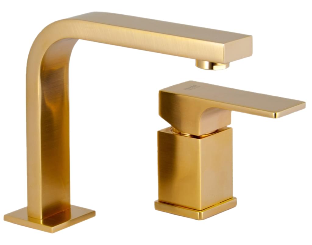 Плитка Remer Absolute Смеситель для раковины ABSOLUTE золото брашированное высокий  поверхность брашированная