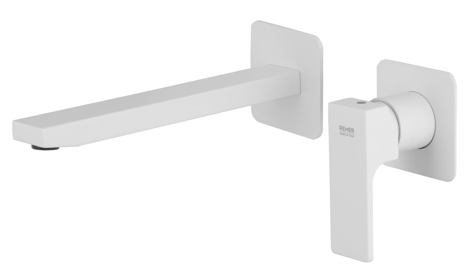 Плитка Remer Absolute Смеситель для раковины встраиваемый ABSOLUTE белый матовый  поверхность матовая
