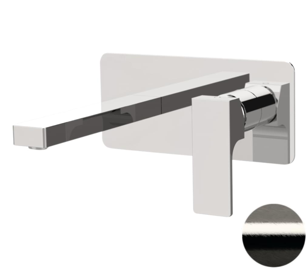 Плитка Remer Absolute Смеситель для раковины квадратный ABSOLUTE никель брашированный  поверхность брашированная