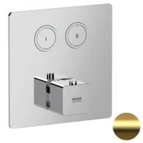 Плитка Remer Absolute Смеситель термостатический для душа встраиваемый ABSOLUTE золото брашированное поверхность брашированная