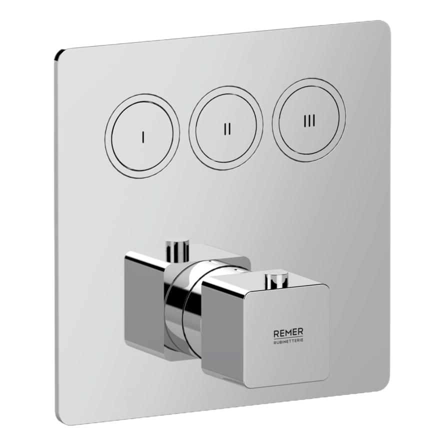 Плитка Remer Absolute Смеситель термостатический для душа встраиваемый ABSOLUTE хром  поверхность глянец