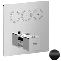 Плитка Remer Absolute Смеситель термостатический для душа встраиваемый ABSOLUTE черный матовый поверхность матовая