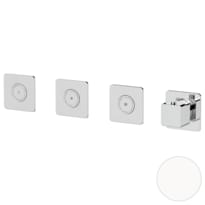 Плитка Remer Absolute Смеситель термостатический для душа квадратный ABSOLUTE белый матовый поверхность матовая