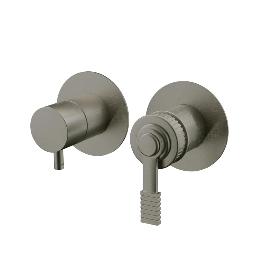 Плитка Remer Atelier Встраиваемый округлый смеситель для душа ATELIER сталь  поверхность матовая