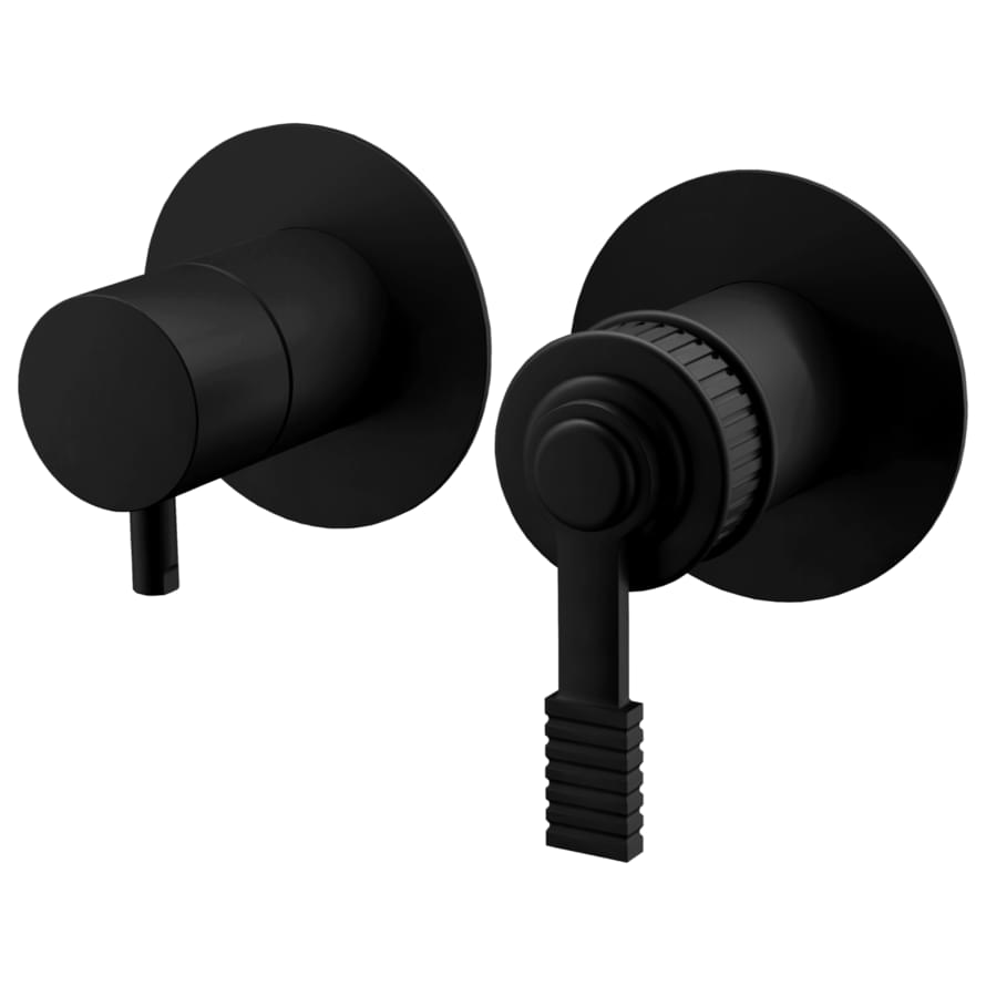 Плитка Remer Atelier Встраиваемый смеситель для душа ATELIER черный матовый  поверхность матовая