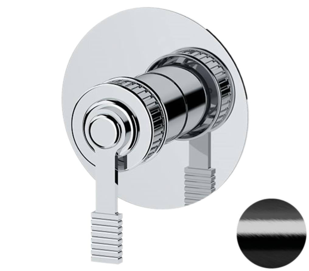 Плитка Remer Atelier Встраиваемый смеситель для душа на 1 выход ATELIER черный брашированный хром  поверхность брашированная