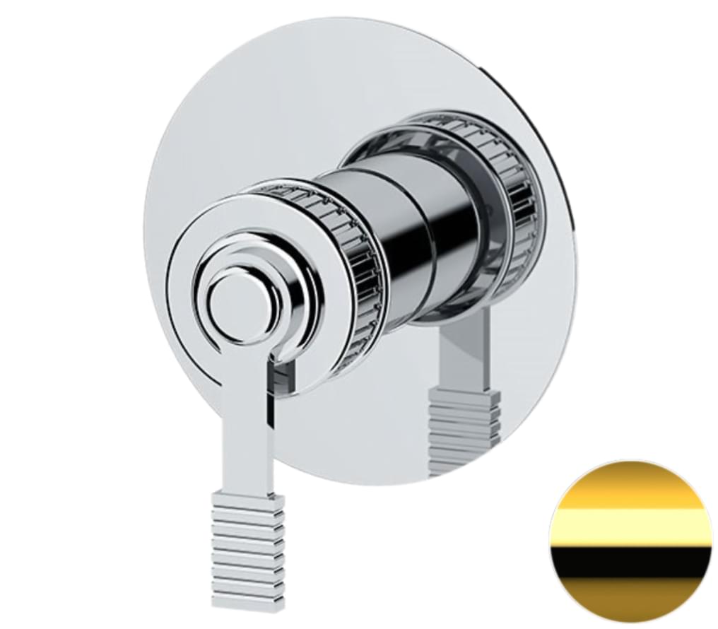 Плитка Remer Atelier Встраиваемый смеситель для душа округлый ATELIER золото глянцевое  поверхность глянец