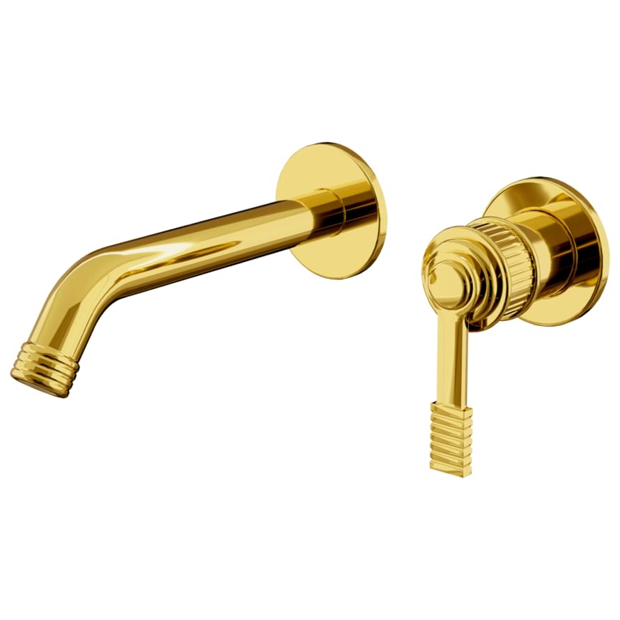 Плитка Remer Atelier Встраиваемый смеситель для раковины округлый ATELIER золото глянцевое  поверхность глянец