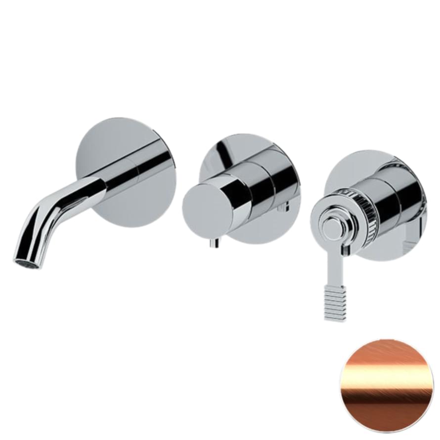 Плитка Remer Atelier Встраиваемый смеситель округлый для ванны ATELIER медь брашированная  поверхность брашированная