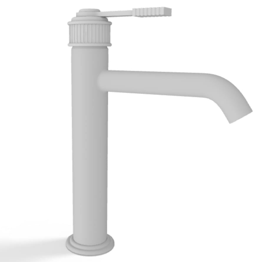 Плитка Remer Atelier Высокий смеситель для раковины ATELIER белый матовый  поверхность матовая