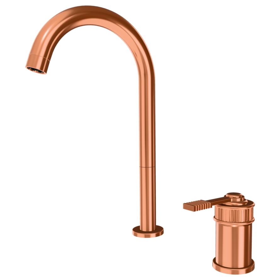 Плитка Remer Atelier Высокий смеситель для раковины ATELIER медь брашированная  поверхность брашированная
