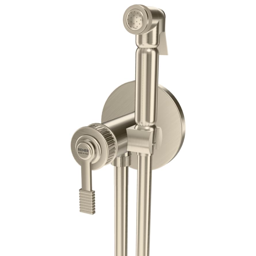 Плитка Remer Atelier Гигиенический душ со смесителем ATELIER сталь  поверхность матовая