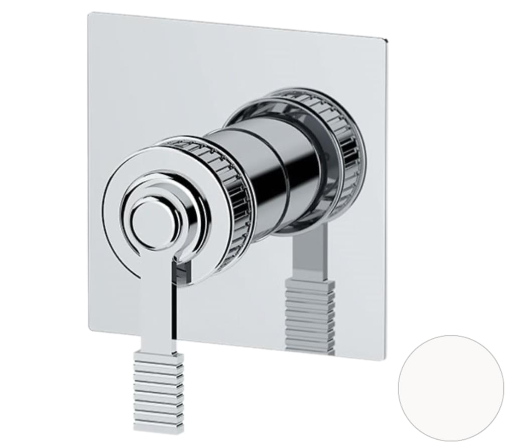 Плитка Remer Atelier Квадратный встраиваемый смеситель для душа ATELIER белый матовый  поверхность матовая