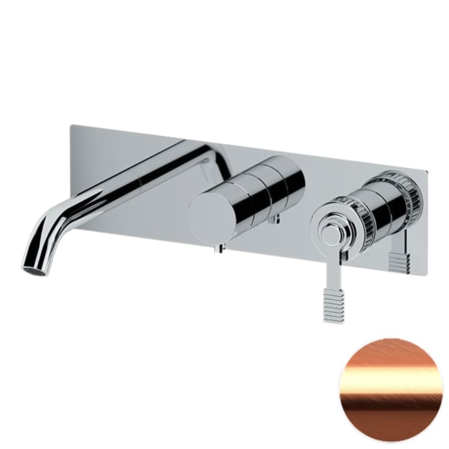 Плитка Remer Atelier Квадратный смеситель для ванны ATELIER медь брашированная  поверхность брашированная