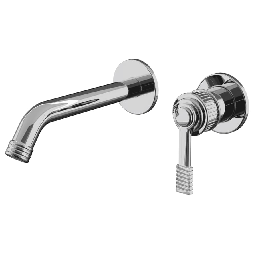 Плитка Remer Atelier Округлый смеситель для раковины встраиваемый ATELIER хром  поверхность глянец