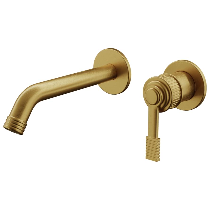 Плитка Remer Atelier Смеситель встраиваемый для раковины ATELIER золото брашированное  поверхность брашированная